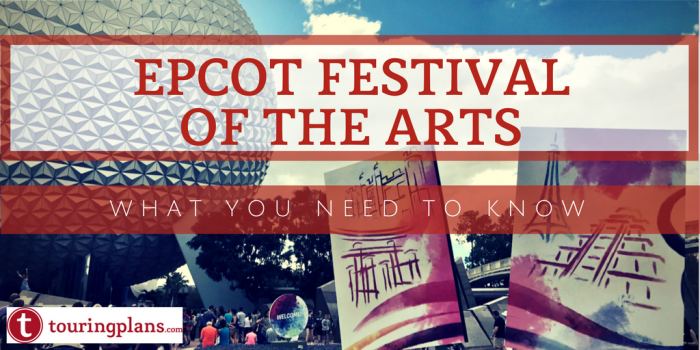 Epcot Festival of the Arts tips